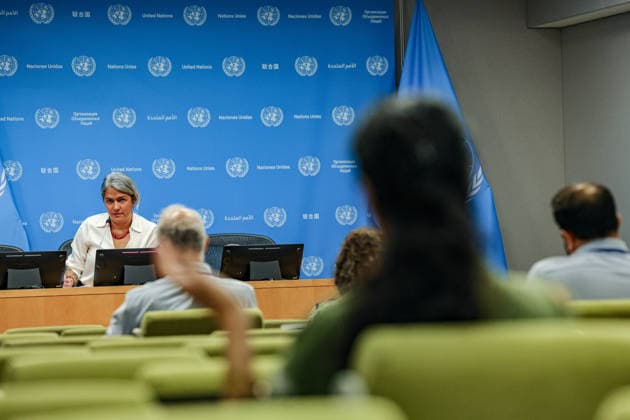 July 23, 2026, New York, New York, United States: KARLA QUINTANA, Head of the Independent Institution on Missing Persons in the Syrian Arab Republic, briefs the press on the InstitutionÃ¢â‚¬â ¢s ongoing efforts to clarify the fate and whereabouts of missing persons in Syria. QUINTANA said an estimated 100,000 to 300,000 people remain missing in connection with Syria, including those forcibly disappeared, detained, abducted or separated from their families during years of conflict and displacement. New York United States - ZUMAo116 20260723_znp_o116_071 Copyright: xBiancaxOterox