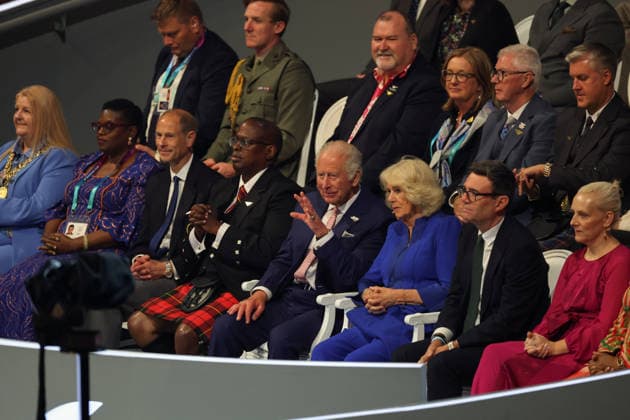 July 23, 2026, Glasgow, Scotland, Great Britain: KING CHARLES III waves at parading athletes during the Opening Ceremony of the Commonwealth Games Glasgow 2026 at the Hydro in Glasgow, Scotland Glasgow Great Britain - ZUMAc179 1080360748st Copyright: xMickaelxChavetx