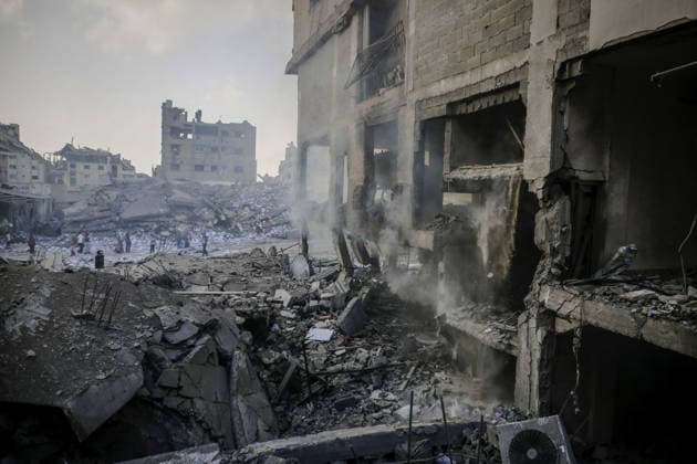 Israeli attacks continue in Gaza GAZA CITY, GAZA, PALESTINE - JULY 24: A view of the destruction at the Al-Jala neighborhood as the Israeli army targeted civilian residential areas in Gaza City, Gaza Palestine on July 24, 2026. Saeed M. M. T. Jaras Anadolu Gaza City Gaza. Editorial use only. Please get in touch for any other usage.  Copyright: x2026xAnadoluxSaeedxM.xM.xT.xJarasx