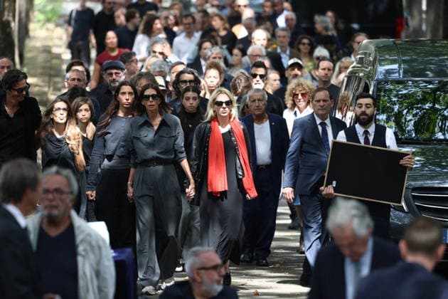 Francoise Coquet Funeral - Paris Francoise Coquet s family during funeral of Francoise Coquet at Montmartre cemetery in Paris, France on July 24, 2026. French television producer Francoise Coquet died on July 20 2026, aged 83. Photo by Raphael Lafargue ABACAPRESS.COM Paris France  Copyright: xLafarguexRaphael ABACAx