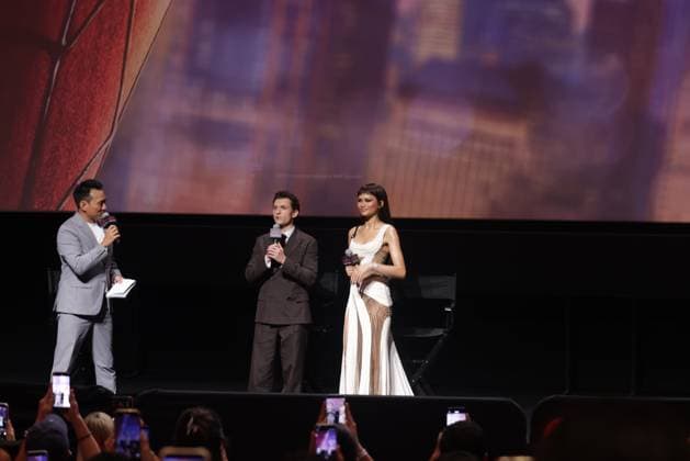 SHANGHAI, CHINA - JULY 24: Stars Tom Holland and Zendaya attend the premiere of Spider-Man: Brand New Day on July 24, 2026 in Shanghai, China.  Copyright: xVCGx 111656202252