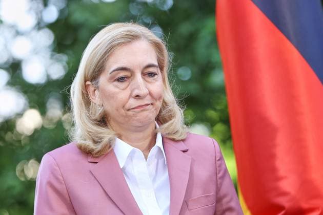 Berlin, Deutschland, 24.07.2026: Bundeskanzleramt: Vorstellung Kabinettsumbildung: Nina Warken, CDU *** Berlin, Germany, July 24, 2026, Federal Chancellery: Announcement of Cabinet Reshuffle—Nina Warken, CDU Copyright: xdtsxNachrichtenagenturx dts_128383