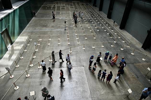 UNIQLO Tate Play, Lina Lapelyte: Serendity London, UK. Lina Lapelyte, Serendipity Island, Tate Modern. A new installation and large-scale participatory Performance, orchestrated by internationally regarded artist and composer Lina Lapelyte (b 1984). Serendipity Island sees the museum s world renowned Turbine Hall tranform into a giant maze-like stage for collective performances., Credit:Michael Melia Michael Melia - B2778 Avalon  Copyright: xMichaelxMeliax xMichaelxMeliax-xB2778x xAvalonx 1118252317