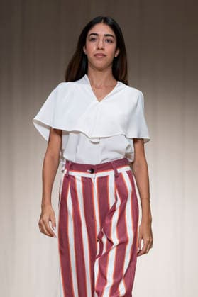 July 24, 2026, Madrid, Spain: A model walks the runway wearing a design by MALAGA MODA during Momad Fashion Week de Madrid in IFEMA. Madrid Spain  - ZUMAs197 20260724_aaa_s197_030 Copyright: xAtilanoxGarciax