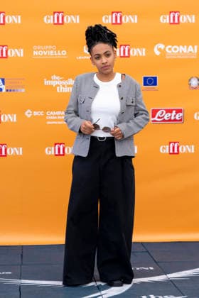 July 24, 2026, Giffoni Valle Piana, Salerno, Italy: Italian actress Alicia Ann Edogamhe attends the photocall at 56th Giffoni Film Festival 2026 in Giffoni Valle Piana, Salerno, Italy on July 24, 2026. Giffoni Valle Piana Italy  - ZUMAl175 20260724_zip_l175_036 Copyright: xFrancescoxLucianox