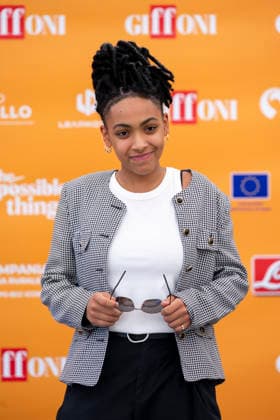 July 24, 2026, Giffoni Valle Piana, Salerno, Italy: Italian actress Alicia Ann Edogamhe attends the photocall at 56th Giffoni Film Festival 2026 in Giffoni Valle Piana, Salerno, Italy on July 24, 2026. Giffoni Valle Piana Italy  - ZUMAl175 20260724_zip_l175_038 Copyright: xFrancescoxLucianox