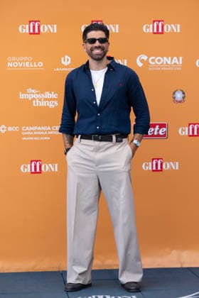 July 24, 2026, Giffoni Valle Piana, Salerno, Italy: Italian youtuber, radio and television host Gianluca Gazzoli attends the photocall at 56th Giffoni Film Festival 2026 in Giffoni Valle Piana, Salerno, Italy on July 24, 2026. Giffoni Valle Piana Italy - ZUMAl175 20260724_zip_l175_072 Copyright: xFrancescoxLucianox