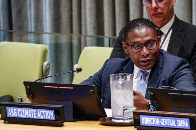 July 24, 2026, New York, New York, United States: Assistant Secretary-General for Climate Action SELWIN CHARLES HART speaks on the panel of the United Nations General Assembly informal interactive dialogue on Accelerating the Global Energy Transition: Advancing Renewables, Energy Efficiency and International Cooperation. The dialogue brought together Member States and stakeholders to review progress in the global energy transition, promote renewable energy and energy efficiency, and strengthen international cooperation in support of sustainable development and global climate goals. New York United States  - ZUMAo116 20260724_znp_o116_017 Copyright: xBiancaxOterox