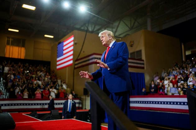 July 24, 2026, Marietta, Ga, United States: U.S. President Donald Trump, delivers remarks on Trump Accounts and the economy at Wheeler High School, July 22, 2026, in Marietta, Georgia. Marietta United States - ZUMAp138 20260724_zaa_p138_039 Copyright: xMollyxRiley WhitexHousex