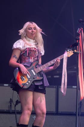 The Last Dinner Party in concert at Latitude Festival at Henham Park in Southwold, UK on 24 July 2026 Georgia Davies performing with The Last Dinner Party in concert at Latitude Festival at Henham Park in Southwold, UK on 24 July 2026, Credit:Stephen Keable Avalon UK, Suffolk, Southwold, Henham Park  Copyright: xStephenxKeablex xAvalonx 1118348198