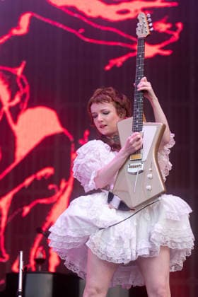 The Last Dinner Party in concert at Latitude Festival at Henham Park in Southwold, UK on 24 July 2026 Emily Roberts performing with The Last Dinner Party in concert at Latitude Festival at Henham Park in Southwold, UK on 24 July 2026, Credit:Stephen Keable Avalon UK, Suffolk, Southwold, Henham Park  Copyright: xStephenxKeablex xAvalonx 1118348238