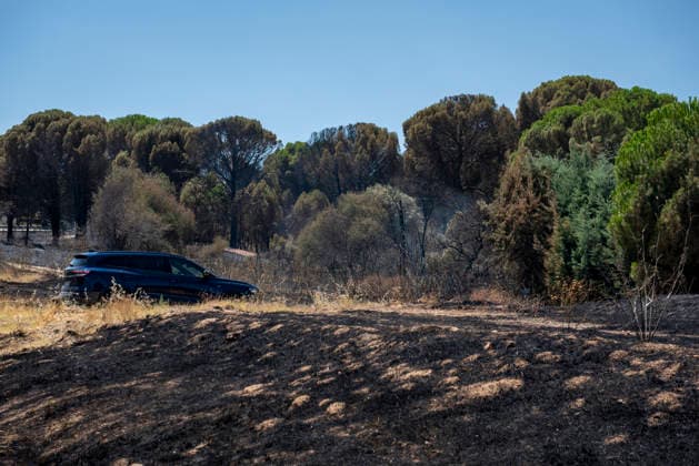 The Ávila City Council is deploying a response operation to assist the residents of El Tiemblo who were evacuated. Condition of the area following the fire, as of July 24, 2026, in Almorox, Toledo, Castile-La Mancha, Spain, July 24, 2026: FIRE, SMOKE, SMOKE PLUME, EVACUEES, CLM, EMERGENCY RESPONSE, FLAME, EMbers, ALMOROX, TOLEDO, Almorox, Toledo, Castile-La Mancha Almorox, Toledo, Castile-La Mancha, Spain  Copyright: xGabrixSolerax 7686351