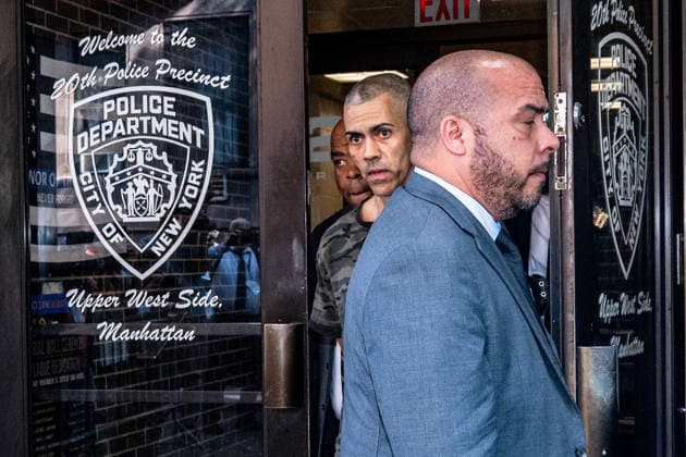 July 24, 2026, New York, New York, USA: Raul Morales, 51 walks out from the 20th Precinct on the Upper Westside in Manhattan, after being charged with attempted murder as a hate crime, assault as a hate crime and criminal possession of a weapoon for the attack on Moshe Grunhaus, a 50 year old Jewish man. For the attack on an Asian man, he is also charged but not as a hate crime, on July 24, 2026. New York USA - ZUMAb230 20260724_znp_b230_006 Copyright: xLauraxBrettx