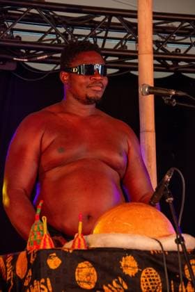 July 25, 2026, Corsham, Wiltshire, England: Lamisi, from West Africa, play songs from their album, Ã¢â‚¬ËœLet us ClapÃ¢â‚¬â ¢ at WOMAD Festival in Wiltshire. Corsham England  - ZUMAr169 20260725_zip_r169_028 Copyright: xRodxHarbinsonx