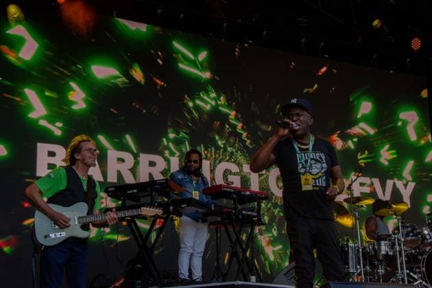 July 25, 2026, Corsham, Wiltshire, England: Barrington Levy, Jamaican Reggae legend, sings his hits to the crowds at WOMAD Festival in Corsham, Wiltshire. Corsham England - ZUMAr169 20260725_zip_r169_018 Copyright: xRodxHarbinsonx