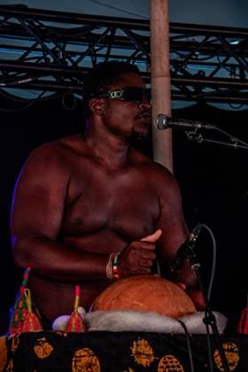 July 25, 2026, Corsham, Wiltshire, England: Lamisi, from West Africa, play songs from their album, Ã¢â‚¬ËœLet us ClapÃ¢â‚¬â ¢ at WOMAD Festival in Wiltshire. Corsham England - ZUMAr169 20260725_zip_r169_029 Copyright: xRodxHarbinsonx