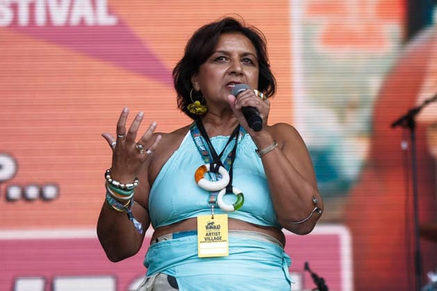 Lopa K auf dem WOMAD - The World s Festival im Neston Park. Neston, 24.07.2026 *** Lopa K at WOMAD: The World s Festival in Neston Park, Neston, July 24, 2026 Foto:xJ.xEdwardsx xFuturexImagex womad_6701