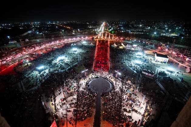 Protestors gather for a pro-government demonstration in Tehran, Iran, on Friday, July 24, 2026. U.S. and Iran traded attacks for the 13th night in a row with few signs of either side returning to negotiations.  IRN2026072421 BehnamxTofighi