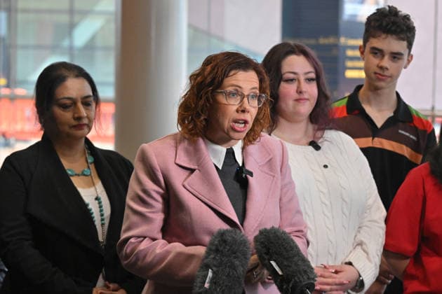 ALP NATIONAL CONFERENCE, Minister for Employment Amanda Rishworth at a press conference during the 50th Australian Labor Party (ALP) national convention at the Adelaide Convention Centre, in Adelaide, Saturday, July 25, 2026. ( ADELAIDE SOUTH AUSTRALIA AUSTRALIA  Copyright: xMICKxTSIKASx 20260725164386729582