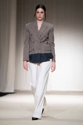 July 24, 2026, Madrid, Spain: A model walks the runway wearing a design by Romanian designers during Momad Fashion Week de Madrid in IFEMA Madrid Spain  - ZUMAs197 20260724_aaa_s197_177 Copyright: xAtilanoxGarciax