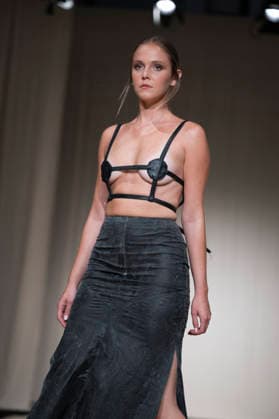 July 24, 2026, Madrid, Spain: A model walks the runway wearing a design by Romanian designers during Momad Fashion Week de Madrid in IFEMA Madrid Spain - ZUMAs197 20260724_aaa_s197_198 Copyright: xAtilanoxGarciax