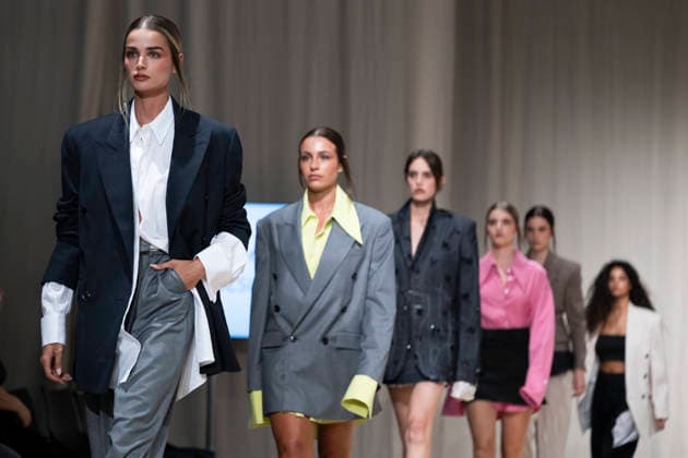 July 24, 2026, Madrid, Spain: A model walks the runway wearing a design by Romanian designers during Momad Fashion Week de Madrid in IFEMA Madrid Spain - ZUMAs197 20260724_aaa_s197_202 Copyright: xAtilanoxGarciax