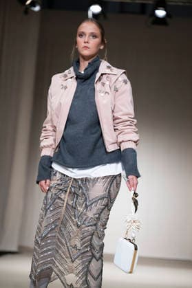 July 24, 2026, Madrid, Spain: A model walks the runway wearing a design by Romanian designers during Momad Fashion Week de Madrid in IFEMA Madrid Spain - ZUMAs197 20260724_aaa_s197_211 Copyright: xAtilanoxGarciax