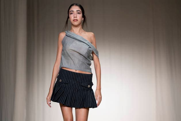 July 24, 2026, Madrid, Spain: A model walks the runway wearing a design by Romanian designers during Momad Fashion Week de Madrid in IFEMA Madrid Spain - ZUMAs197 20260724_aaa_s197_214 Copyright: xAtilanoxGarciax