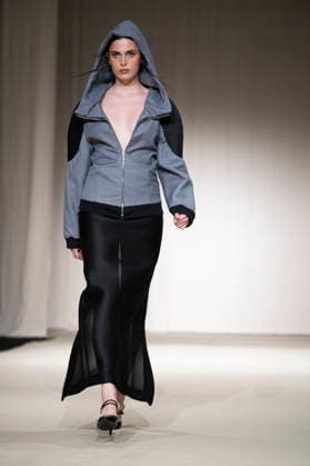 July 24, 2026, Madrid, Spain: A model walks the runway wearing a design by Romanian designers during Momad Fashion Week de Madrid in IFEMA Madrid Spain - ZUMAs197 20260724_aaa_s197_219 Copyright: xAtilanoxGarciax