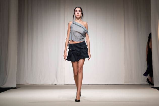 July 24, 2026, Madrid, Spain: A model walks the runway wearing a design by Romanian designers during Momad Fashion Week de Madrid in IFEMA Madrid Spain - ZUMAs197 20260724_aaa_s197_221 Copyright: xAtilanoxGarciax