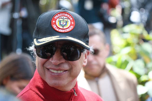 July 24, 2026, Bogota, Bogota D.C, Colombia: Members of the presidential guard stand by Simon Bolivar s sword during the return to the Quinta de Bolivar Museum in Bogota, Colombia on July 24, 2026. Bogota Colombia  - ZUMAvp1_ 20260724_zia_vp1_004 Copyright: xAndresxLozanox