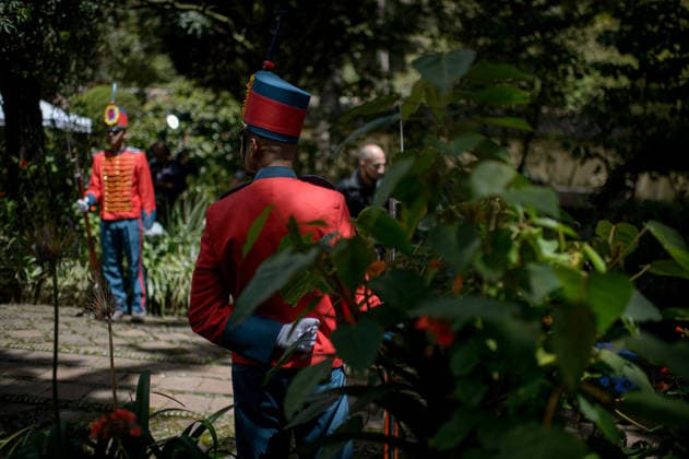 July 24, 2026, Bogota, Bogota D.C, Colombia: Colombian military take part during the return of Simon Bolivar s ceremonial sword to the Quinta de Bolivar Museum in Bogota, Colombia on July 24, 2026. Bogota Colombia  - ZUMAvp1_ 20260724_zia_vp1_016 Copyright: xSebastianxBarrosx