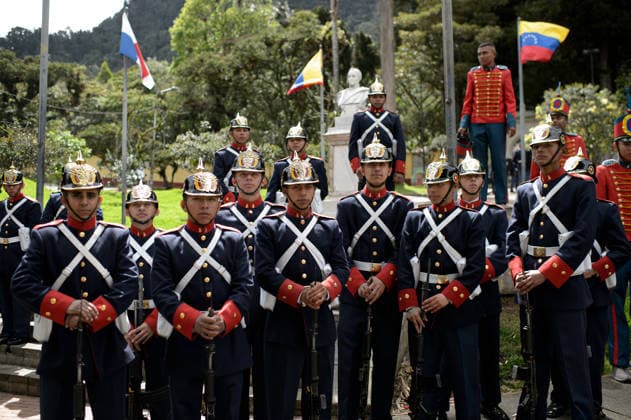 July 24, 2026, Bogota, Bogota D.C, Colombia: Colombian military take part during the return of Simon Bolivar s ceremonial sword to the Quinta de Bolivar Museum in Bogota, Colombia on July 24, 2026. Bogota Colombia  - ZUMAvp1_ 20260724_zia_vp1_024 Copyright: xSebastianxBarrosx
