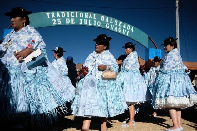 July 24, 2026, Guaqui, La Paz, Bolivia: GUAQUI, BOLIVIA Ã¢â‚¬ JULY 24, 2026: Devotees take part in the traditional Balseada Festival honoring Saint James the Apostle (Santiago ApoÂ³stol) on Lake Titicaca in Guaqui, Bolivia. The annual celebration features a ceremonial procession of decorated boats attended by residents, pilgrims and local authorities. Guaqui, La Paz Bolivia  - ZUMAq101 20260724_zna_q101_234 Copyright: xCarlosxSoÂ¡NchezxNavasx