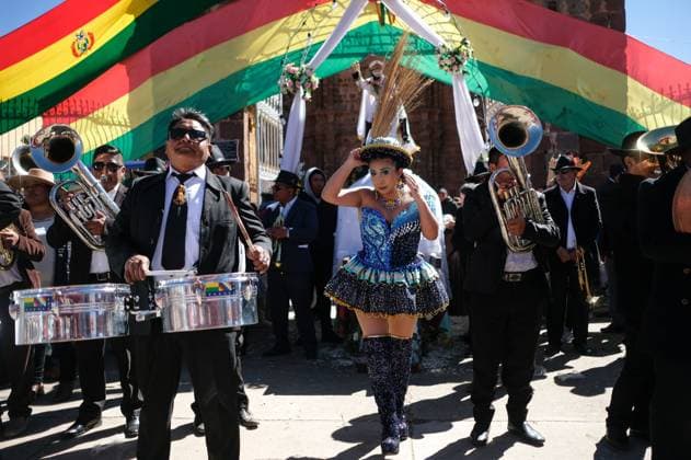 July 24, 2026, Guaqui, La Paz, Bolivia: GUAQUI, BOLIVIA Ã¢â‚¬ JULY 24, 2026: Devotees take part in the traditional Balseada Festival honoring Saint James the Apostle (Santiago ApoÂ³stol) on Lake Titicaca in Guaqui, Bolivia. The annual celebration features a ceremonial procession of decorated boats attended by residents, pilgrims and local authorities. Guaqui, La Paz Bolivia  - ZUMAq101 20260724_zna_q101_241 Copyright: xCarlosxSoÂ¡NchezxNavasx