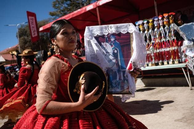 July 24, 2026, Guaqui, La Paz, Bolivia: GUAQUI, BOLIVIA Ã¢â‚¬ JULY 24, 2026: Devotees take part in the traditional Balseada Festival honoring Saint James the Apostle (Santiago ApoÂ³stol) on Lake Titicaca in Guaqui, Bolivia. The annual celebration features a ceremonial procession of decorated boats attended by residents, pilgrims and local authorities. Guaqui, La Paz Bolivia - ZUMAq101 20260724_zna_q101_244 Copyright: xCarlosxSoÂ¡NchezxNavasx