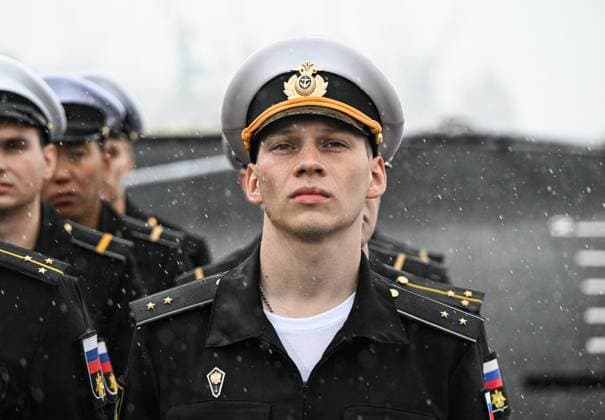 Russia Indonesia Naval Exercise 9211444 25.07.2026 Russian sailors line up during the opening ceremony of the second Russian-Indonesian Orruda 2026 drills for the Indonesian frigate Gusti Ngurah Rai, which arrived to participate in the bilateral exercise with the Russian Navy at the Pacific Fleet s naval base in Vladivostok, Russia. Vitaliy Ankov Sputnik Vladivostok Primorye Territory Russia  Copyright: xVitaliyxAnkovx