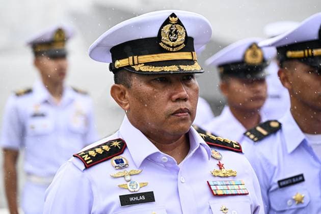 Russia Indonesia Naval Exercise 9211455 25.07.2026 Commanding Officer of the Indonesian frigate Gusti Ngurah Rai, Colonel Ahmad Makmur Ikhlas attends the opening ceremony of the second Russian-Indonesian Orruda 2026 drills for the Indonesian warship, which arrived to take part in the bilateral exercise with the Russian Navy in Vladivostok, Russia. Vitaliy Ankov Sputnik Vladivostok Primorye Territory Russia  Copyright: xVitaliyxAnkovx