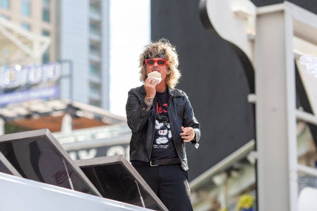 SAN DIEGO, CA - July 24rd: Billie Joe Armstrong from Green Day make a surprise appearance at San Diego Comic Con on July 24th, 2026 to promote Nimrods. Copyright: xTonyxFortex