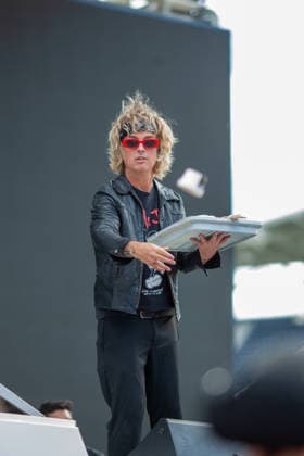 SAN DIEGO, CA - July 24rd: Billie Joe Armstrong from Green Day make a surprise appearance at San Diego Comic Con on July 24th, 2026 to promote Nimrods. Copyright: xTonyxFortex