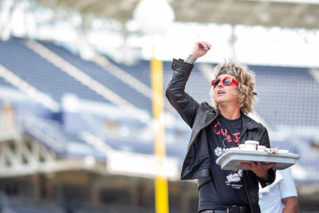 SAN DIEGO, CA - July 24rd: Billie Joe Armstrong from Green Day make a surprise appearance at San Diego Comic Con on July 24th, 2026 to promote Nimrods. Copyright: xTonyxFortex