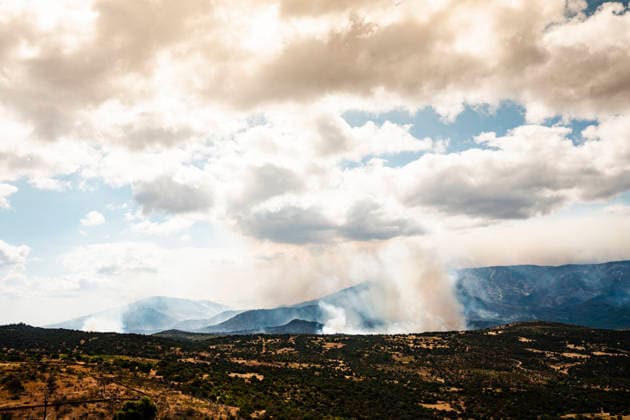 The wildfire in Ávila forces the evacuation of seven more towns and leaves 13,750 people affected after a difficult night. A column of smoke from the wildfire, July 25, 2026, in Navaluenga, Ávila, Castile and León, Spain. The forest fire in Burgohondo, Ávila—now in its fourth day this Saturday—has forced authorities to order the preventive evacuation of the towns of Piedralaves, La Adrada, Casillas, Sotillo, Santa María del Tiétar, Navahondilla, and Casavieja following a difficult night marked by constantly changing weather conditions and the proximity of the fire advancing from the Community of Madrid, while, for the time being, the affected population totals 5,150 evacuees and 8,600 people under lockdown. JULY 25, 2026 FOREST FIRE Navalu  Copyright: xMateoxLanzuelax 7687198