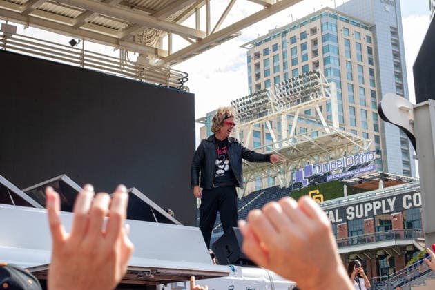 SAN DIEGO, CA - July 24rd: Billie Joe Armstrong from Green Day make a surprise appearance at San Diego Comic Con on July 24th, 2026 to promote Nimrods. Copyright: xTonyxFortex