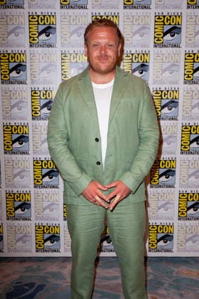 SAN DIEGO, CA - July 24rd: Owain Arthur at the Lord of the Rings: The Rings of Power press room during San Diego Comic Con on July 24th. Copyright: xTonyxFortex