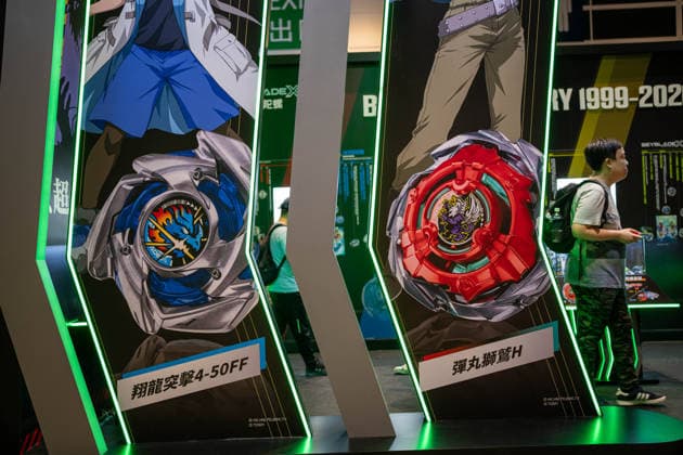 HONGKONG-DAILY COMIC-CON The Beyblade X booth at the Hong Kong Ani-Com & Games Hong Kong 2026 in Hong Kong, July 25, 2026. NEXPHER Vernon Yuen HONG KONG