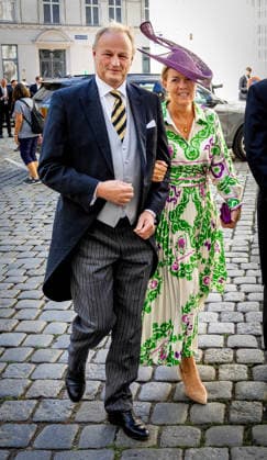 25-07-2026 Vienna Wedding of Austrian Archduchess Isabella (Isabella) of Austria and the Spanish nobleman Don Carlos de Palacio y Gaytan de Ayala in the Jesuit Church (Jesuitenkirche) in Vienna, Austria. Franz Count Clemens and Stephanie Countess Waldburg Zeil Hohenems Â  Copyright: xPPEx