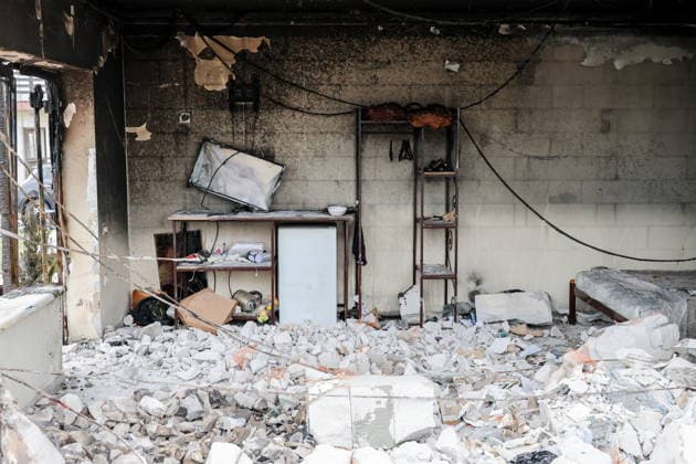 RUSSIA, ZAPOROZHYE REGION - JULY 25, 2026: The aftermath of a Ukrainian military strike on holiday parks in Kirillovka. According to recent reports, the strike killed 8 people and injured 14. Alexander Polegenko TASS  95430124