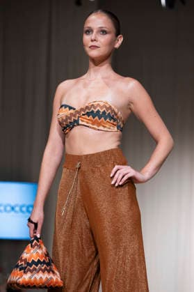 July 25, 2026, Madrid, Spain: A model walks the runway wearing a design by AQUADICOCCO during Momad Fashion Week de Madrid in IFEMA. Madrid Spain  - ZUMAs197 20260725_aaa_s197_022 Copyright: xAtilanoxGarciax