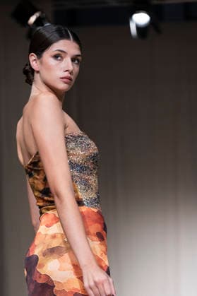 July 25, 2026, Madrid, Spain: A model walks the runway wearing a design by AQUADICOCCO during Momad Fashion Week de Madrid in IFEMA. Madrid Spain  - ZUMAs197 20260725_aaa_s197_024 Copyright: xAtilanoxGarciax