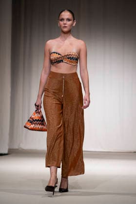 July 25, 2026, Madrid, Spain: A model walks the runway wearing a design by AQUADICOCCO during Momad Fashion Week de Madrid in IFEMA. Madrid Spain  - ZUMAs197 20260725_aaa_s197_034 Copyright: xAtilanoxGarciax